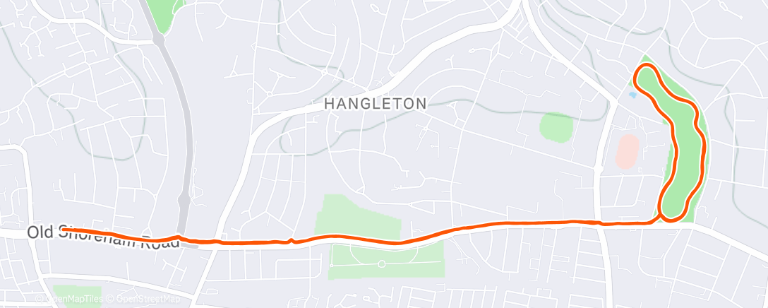 Map of the activity, Lunch Run