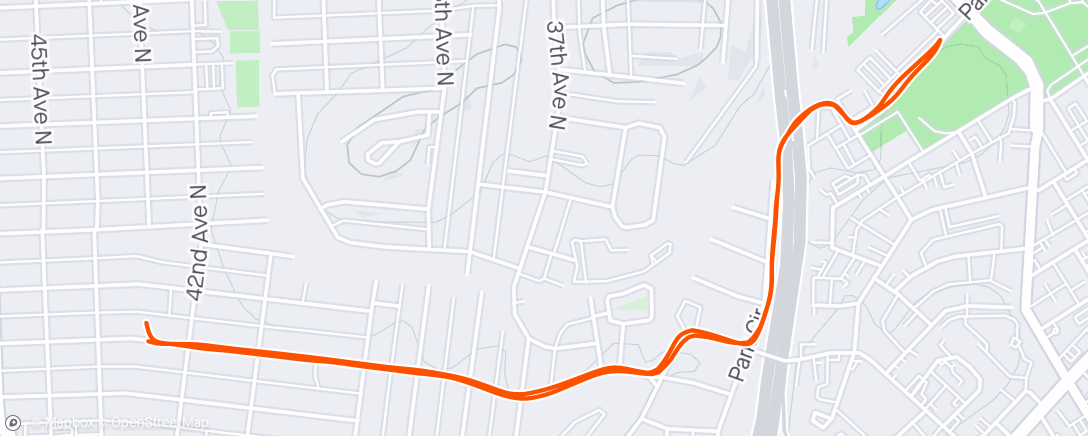 Kaart van de activiteit “Off-bike jog”