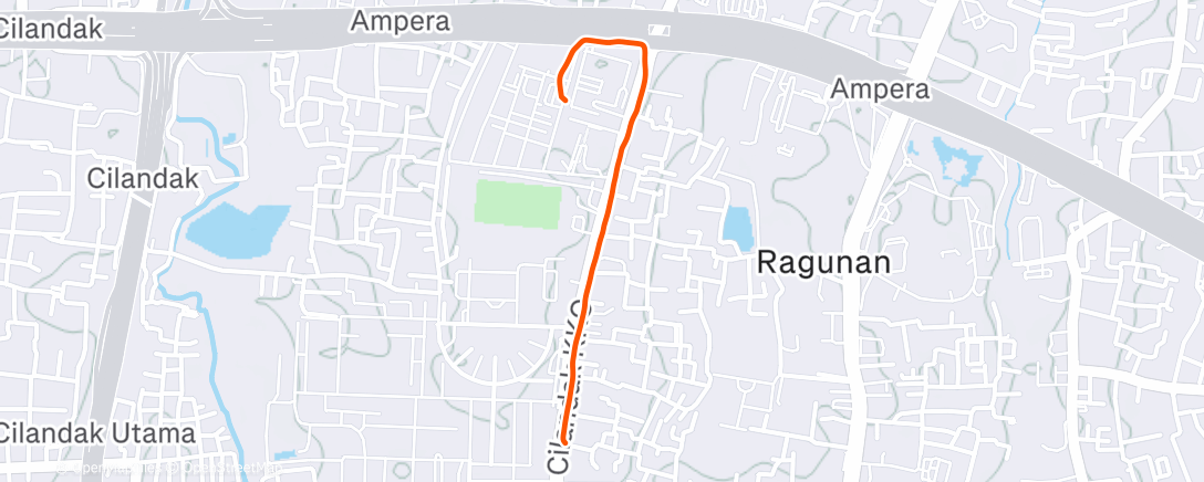 Map of the activity, Afternoon Walk