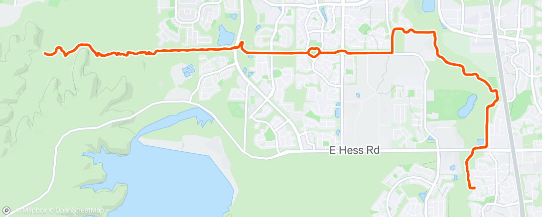 Map of the activity, Evening Chill Ride