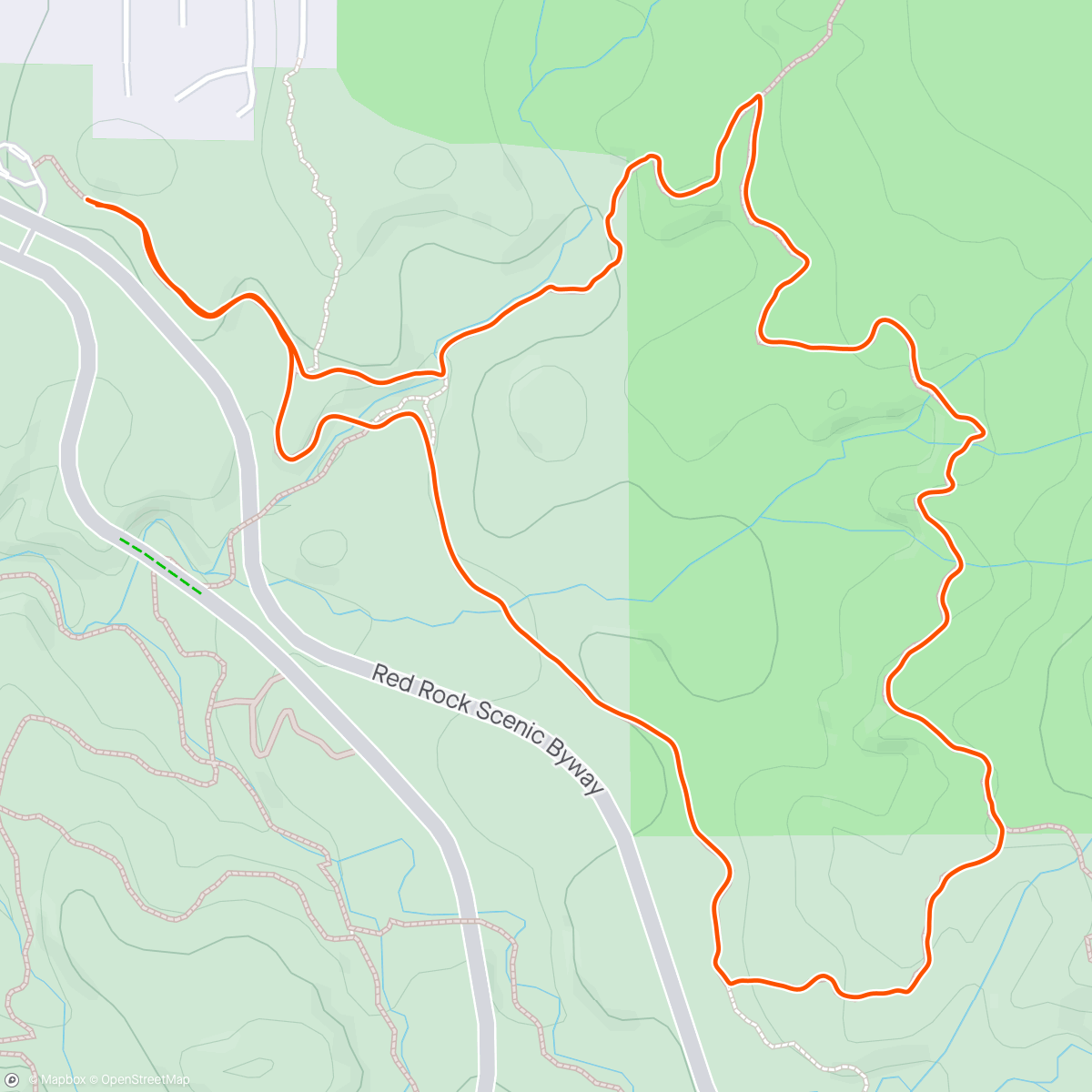 Map of the activity, Sedona sight seeing hikes