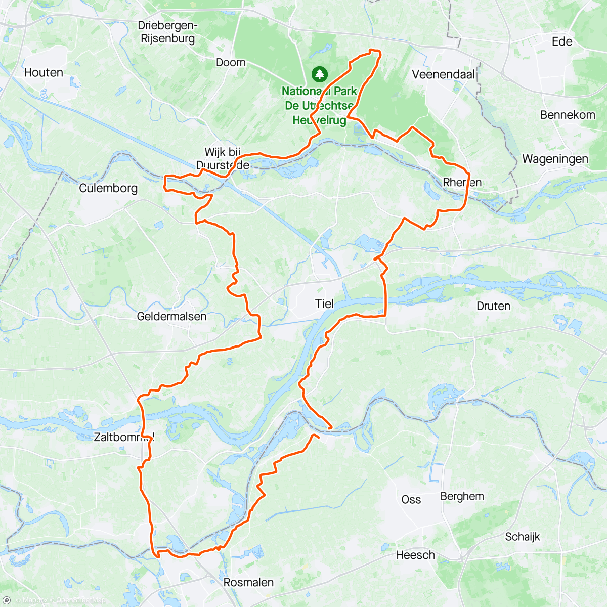 Map of the activity, Amerongen ☕️ bij de Proloog