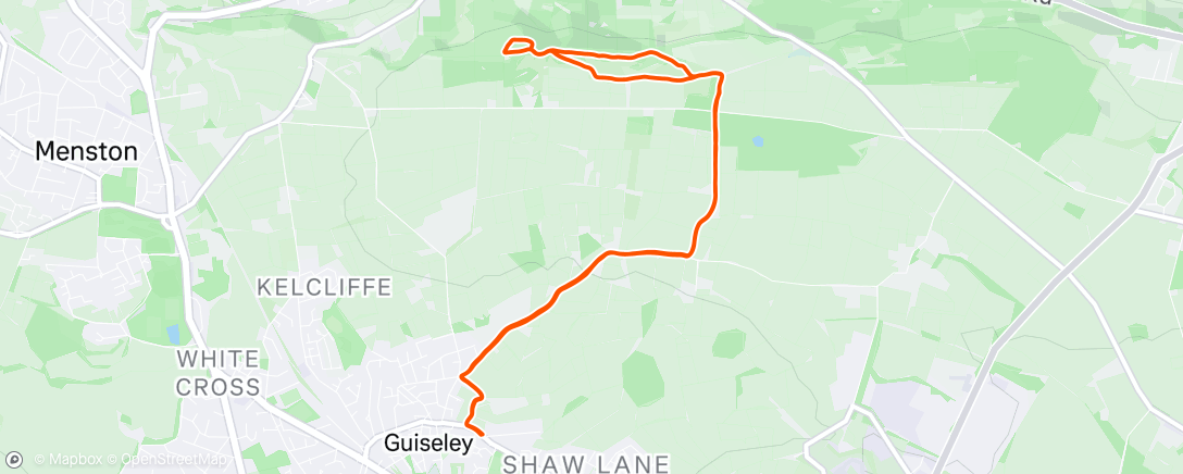 Map of the activity, Morning Run