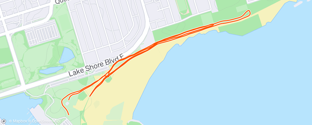 Map of the activity, Morning Run