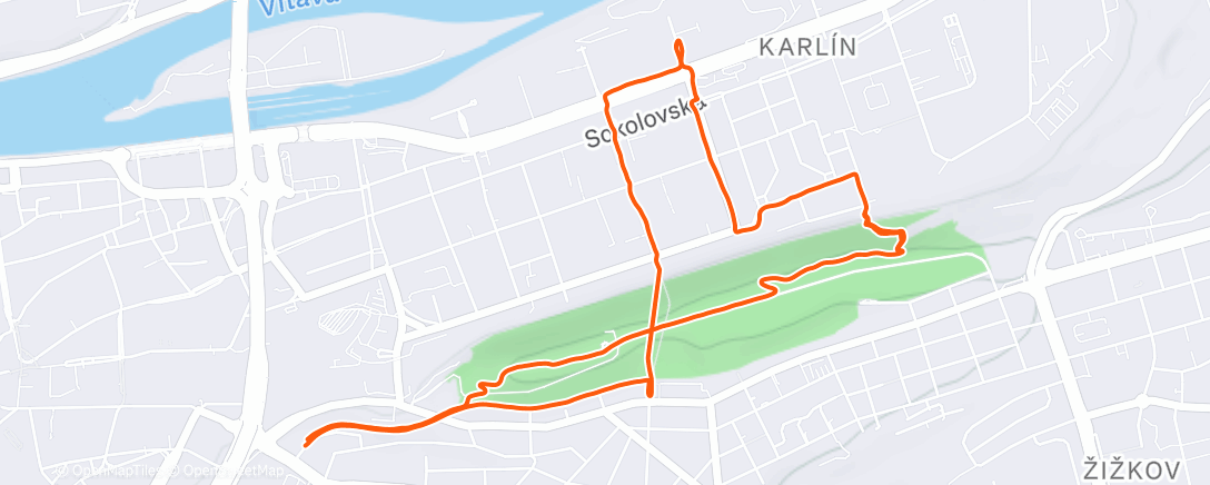 Map of the activity, Stair Repeats: Vítkov