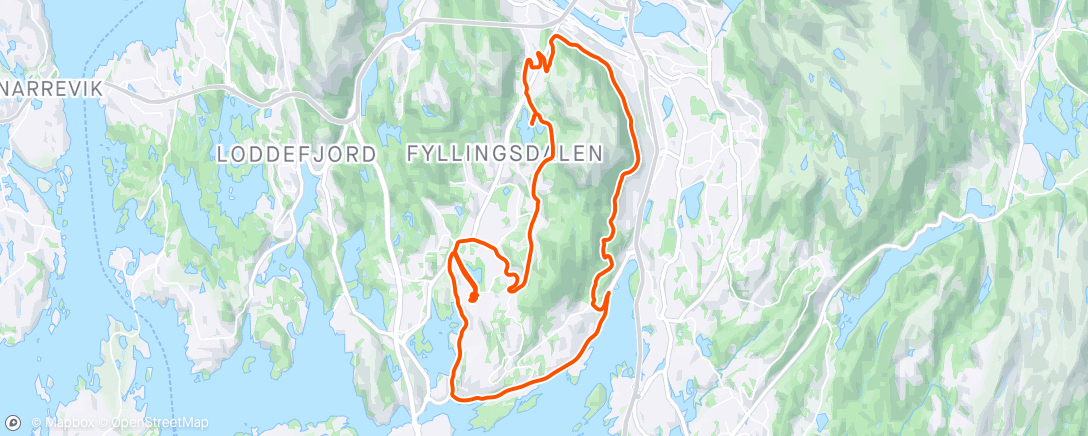 Map of the activity, Stakkjen rundt