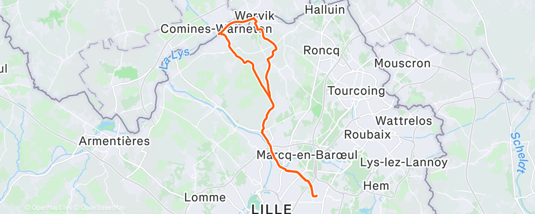 Map of the activity, Sortie de Noël comme dirait Gilbert