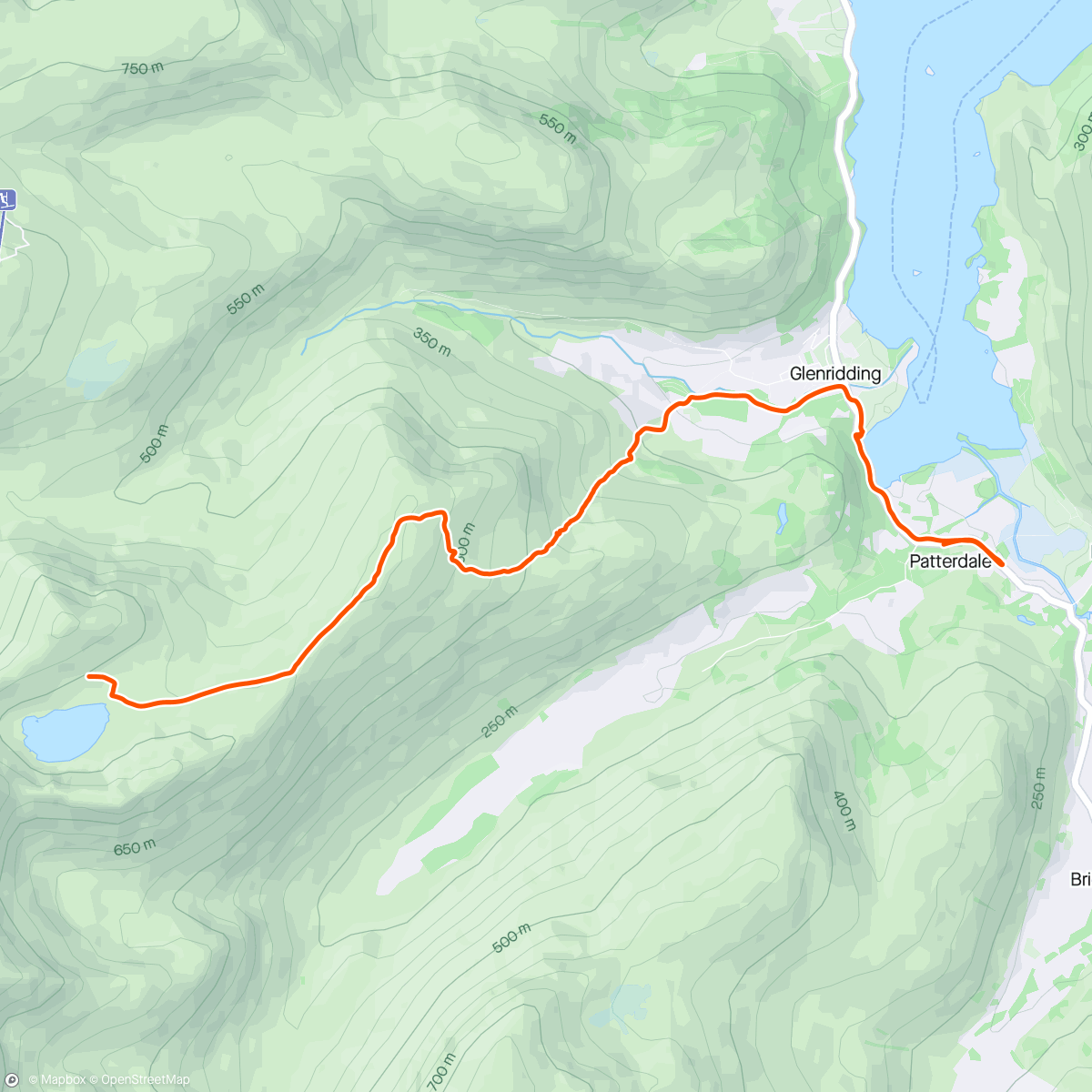 Map of the activity, Wild camping
