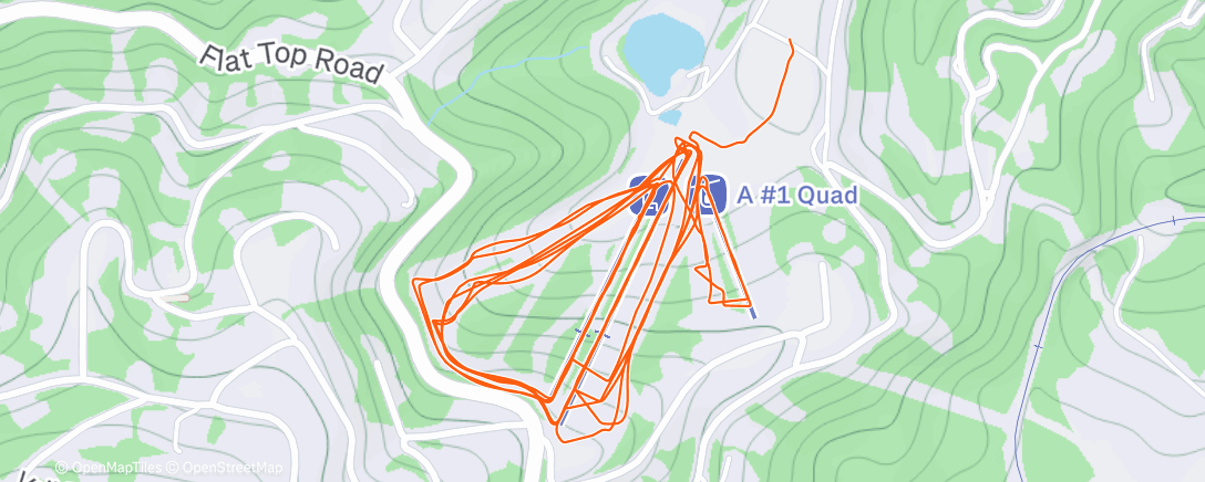 Map of the activity, Night Alpine Ski