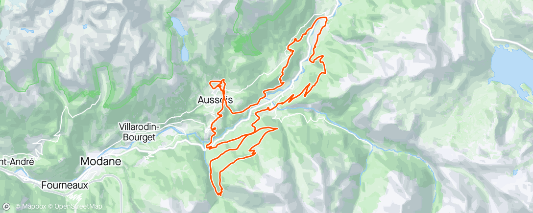 Map of the activity, Transmaurienne Vanoise jour 1