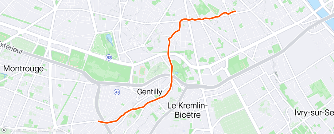「Marche le matin」活動的地圖