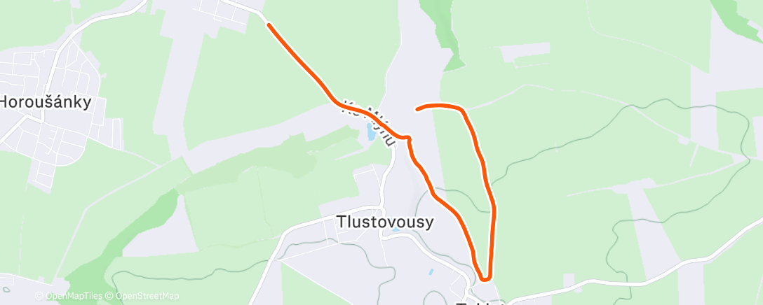 Map of the activity, Afternoon Walk