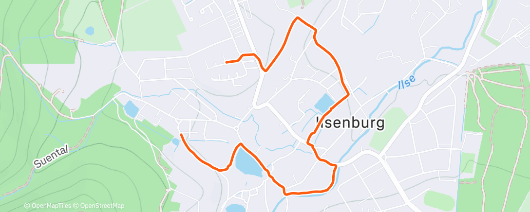 Map of the activity, Mittagspaziergang
