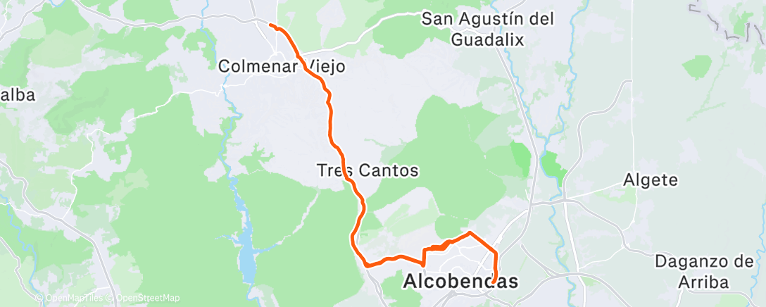 Карта физической активности (Afternoon Ride)