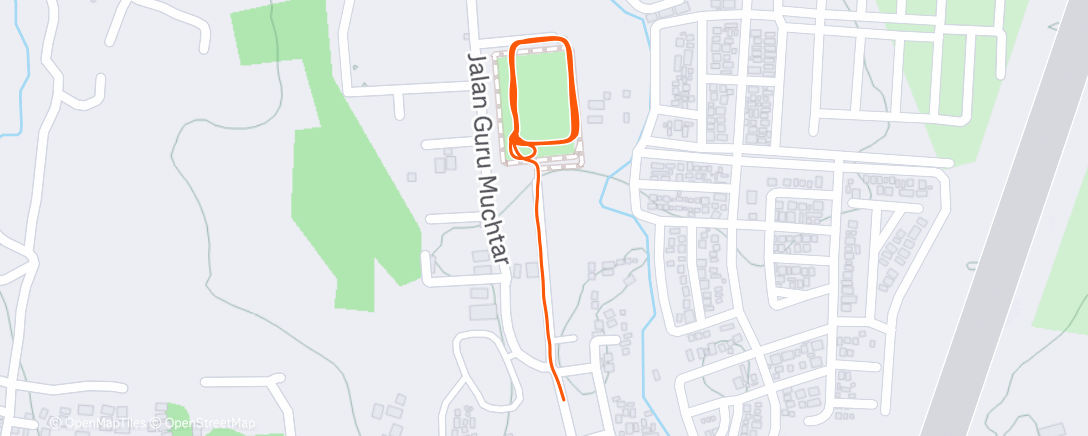 Map of the activity, Morning Run