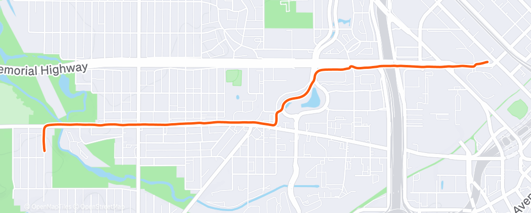 Map of the activity, Morning Walk