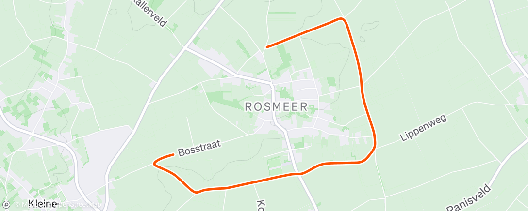 Map of the activity, Morning Run