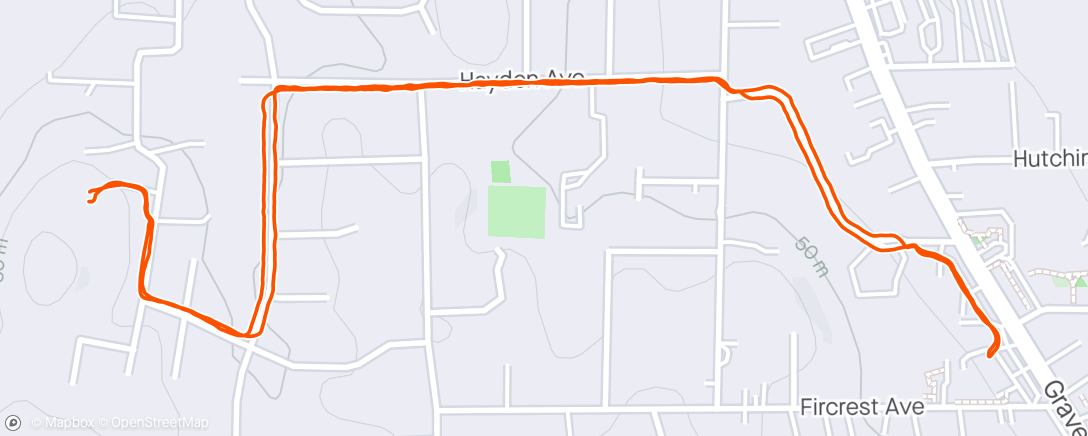 Map of the activity, Grocery Walk