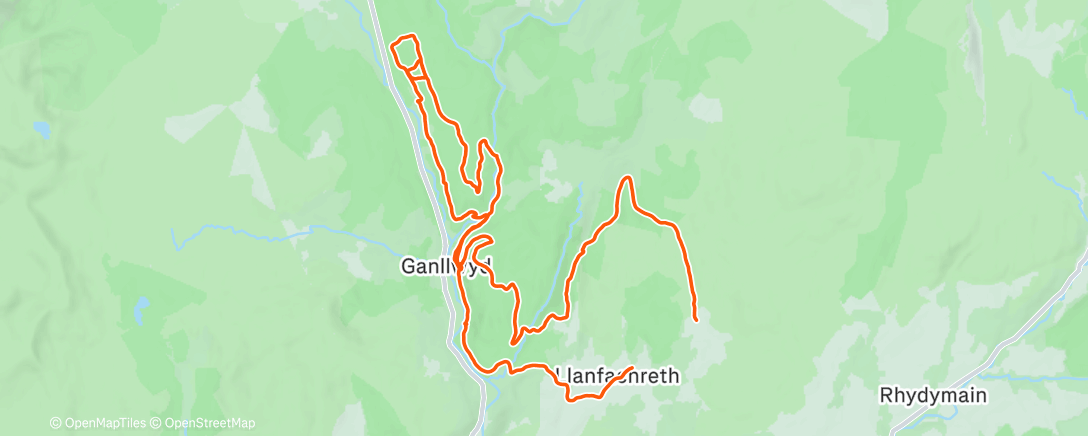 Карта физической активности (Coed-y-Brenin bits)