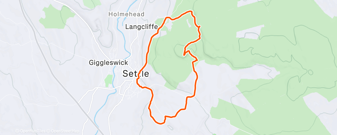 Карта физической активности (Settle Hills dog trot)