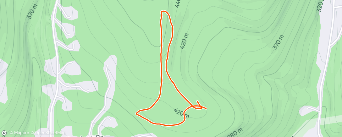 Map of the activity, Evening Walk