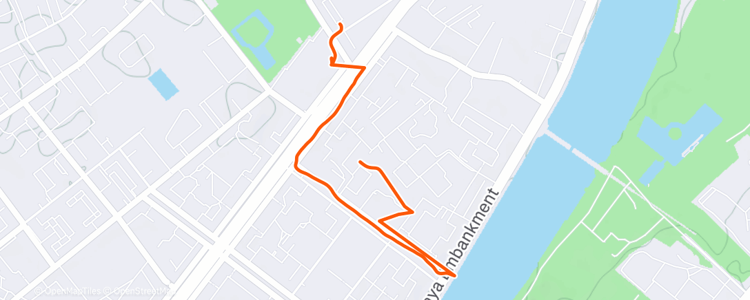 Карта физической активности (Утренний забег)