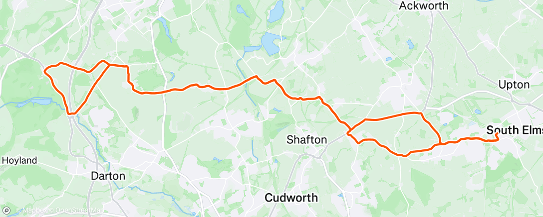 Map of the activity, Evening Spin. 🚴‍♂️