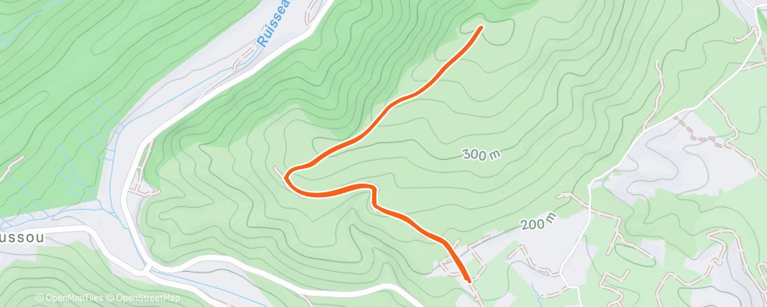Map of the activity, Morning Run