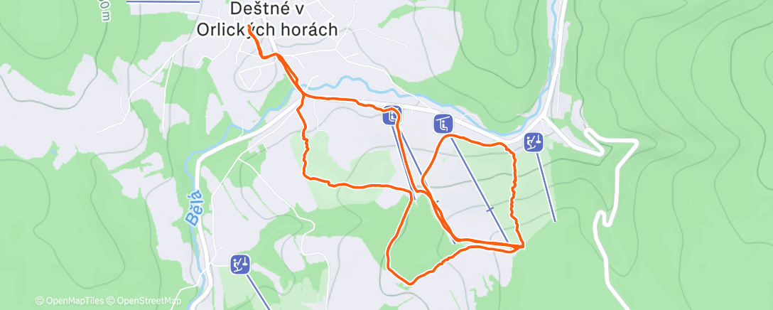 Mapa de la actividad (Evening Skialp)