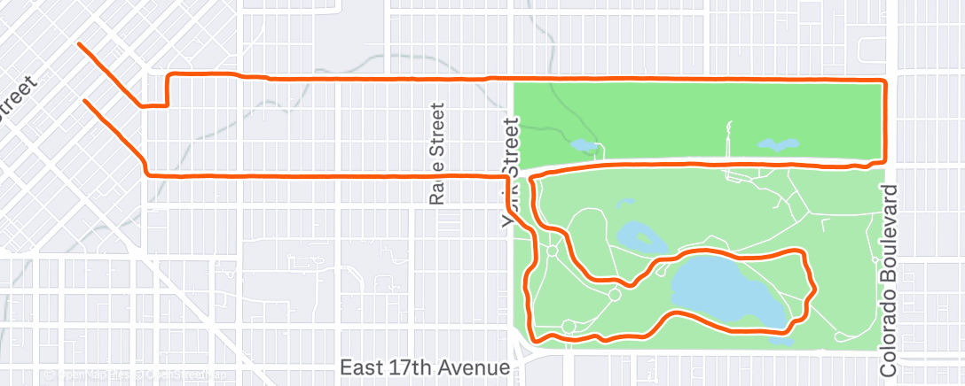 Map of the activity, Lunch Run