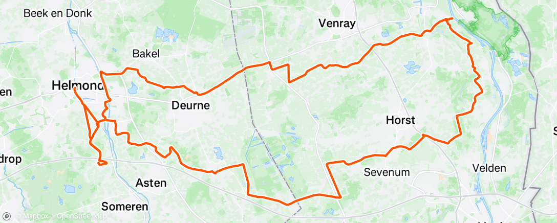 Map of the activity, HCC 👌 het was een stukske koers 👍