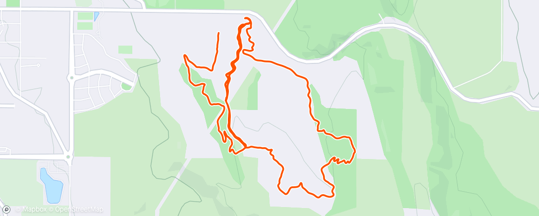 Map of the activity, Dog mtb, round 2