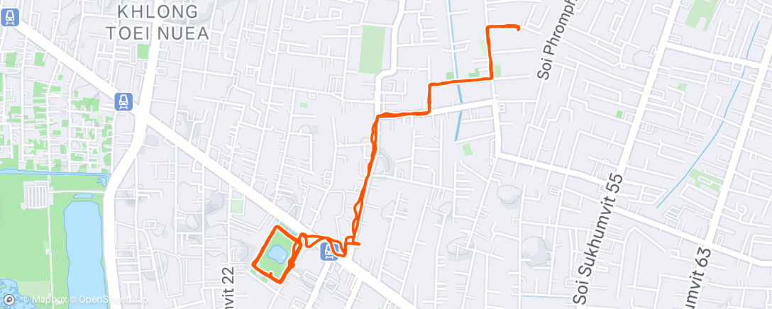 アクティビティ「朝のランニング」の地図
