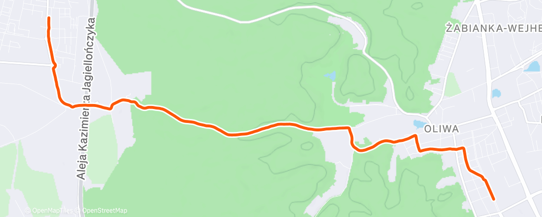 Map of the activity, Afternoon Ride