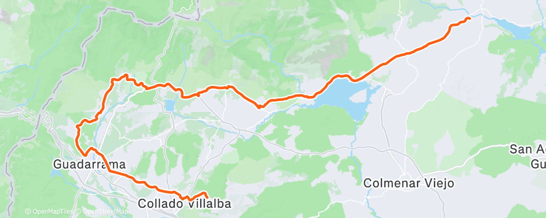 Map of the activity, Quedada gravel