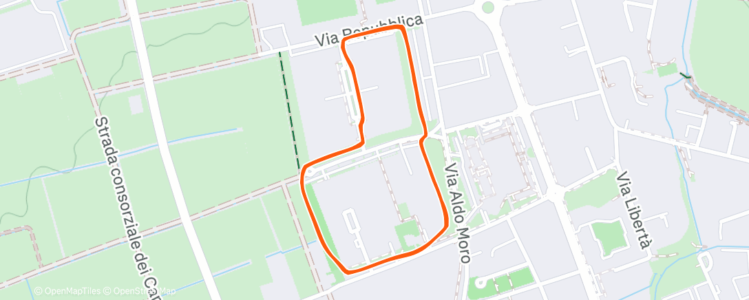 Map of the activity, 5K provando a corricchiare 🏃🏼all’ultimo km