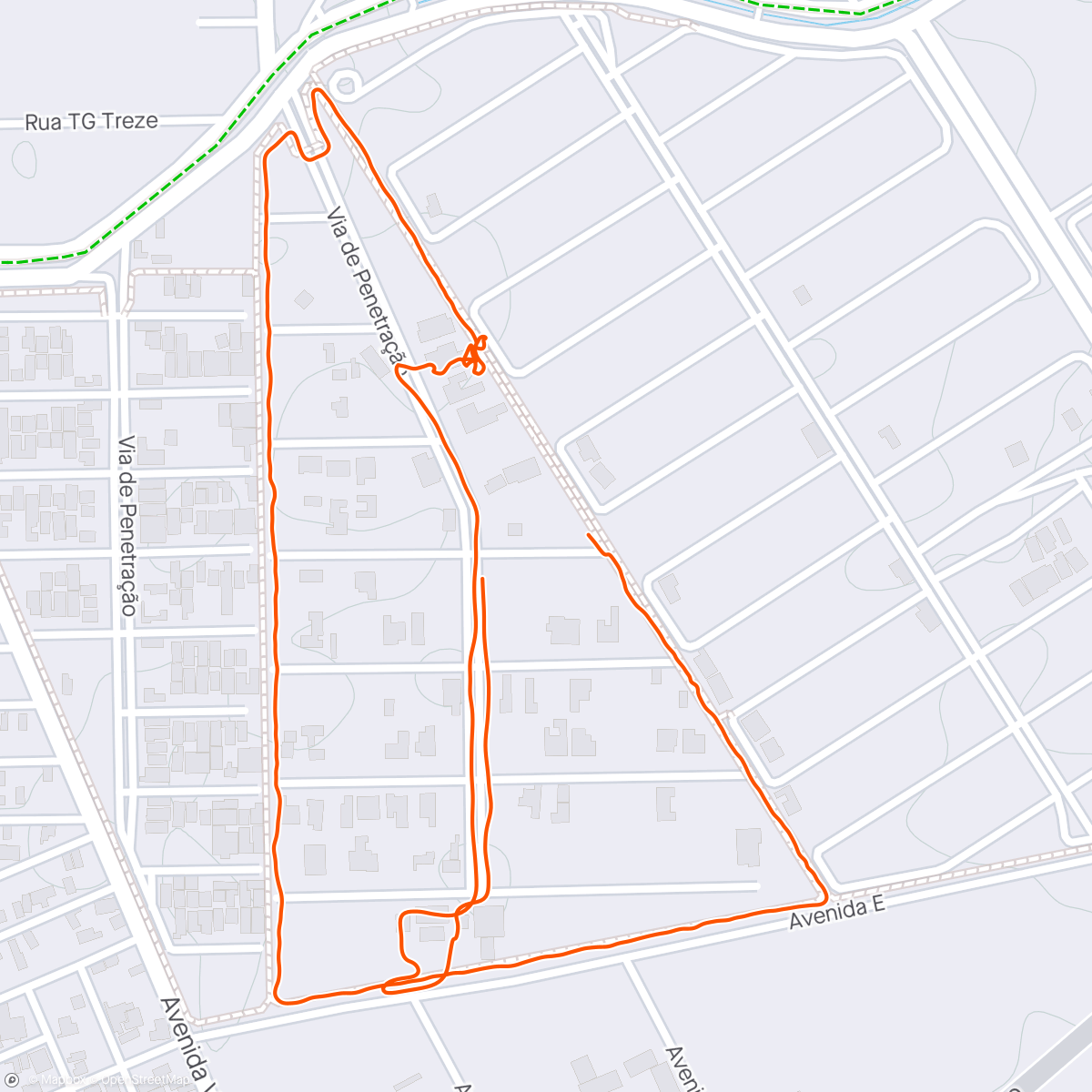 Mappa dell'attività Caminhada Sião Kids 🥳