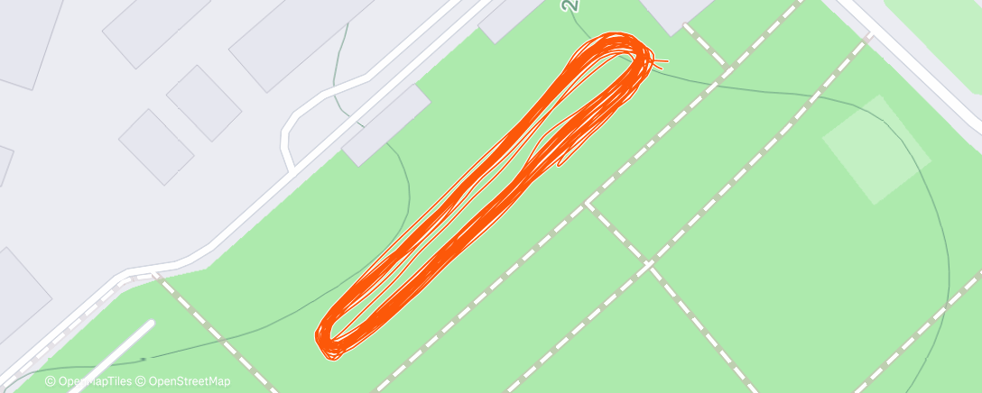 Map of the activity, Северный лыжный заезд (вечер)