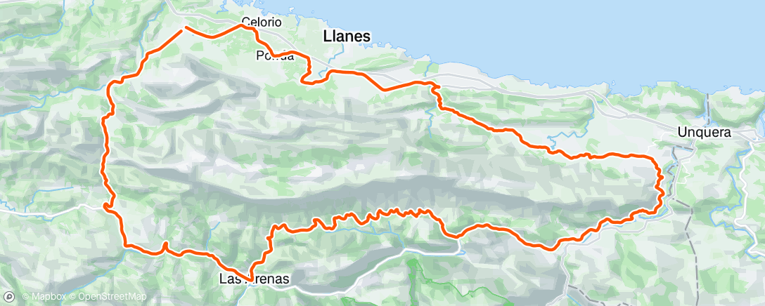 Map of the activity, La bota del Cuera