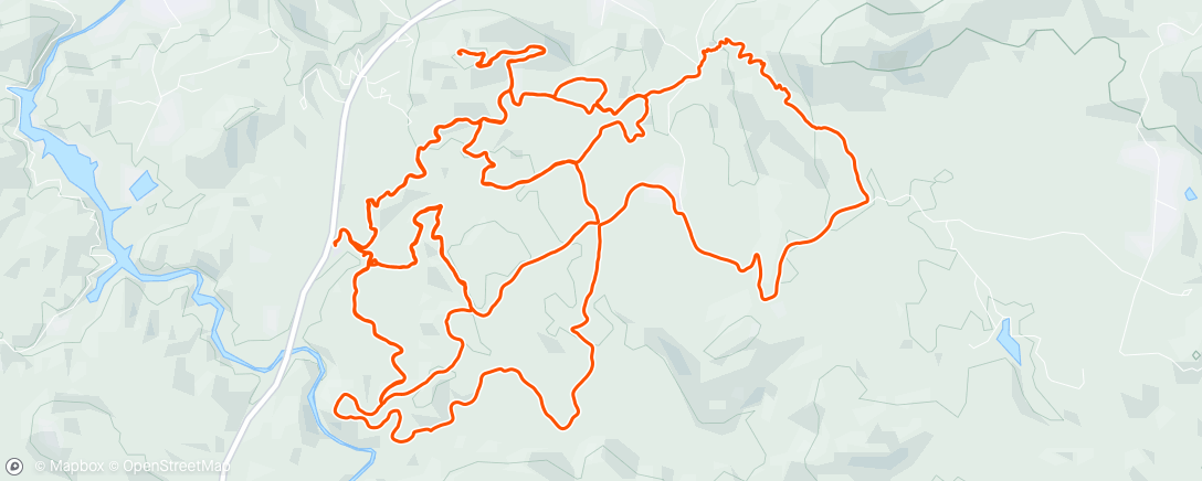 Map of the activity, DuPont Laps with Abby then Burke