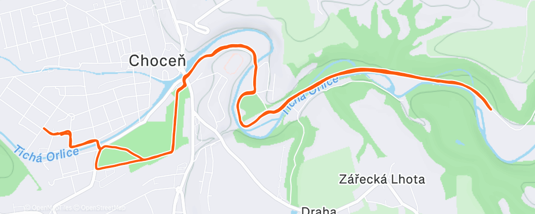 Карта физической активности (Jog + 10x30/30)