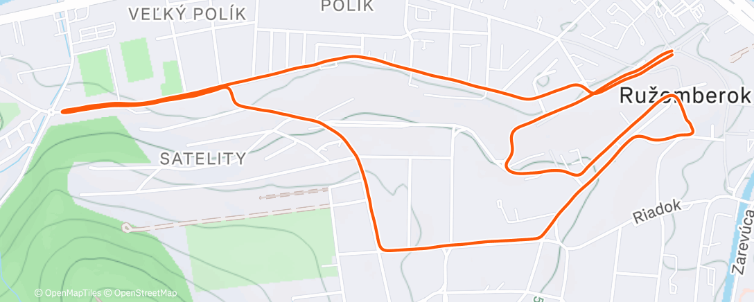 Map of the activity, Štefanský beh RK 5km 🥈