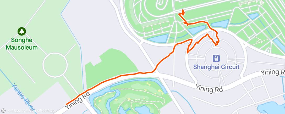 Map of the activity, 晨間步行