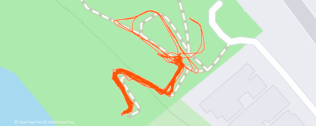 Map of the activity, Lunch Workout
