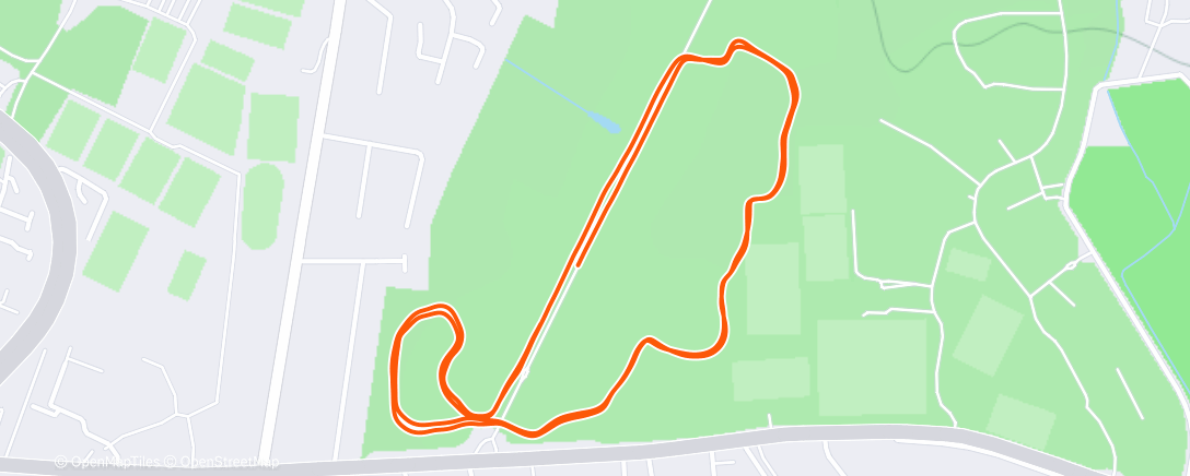 Map of the activity, Stormont parkrun 🎄🎅