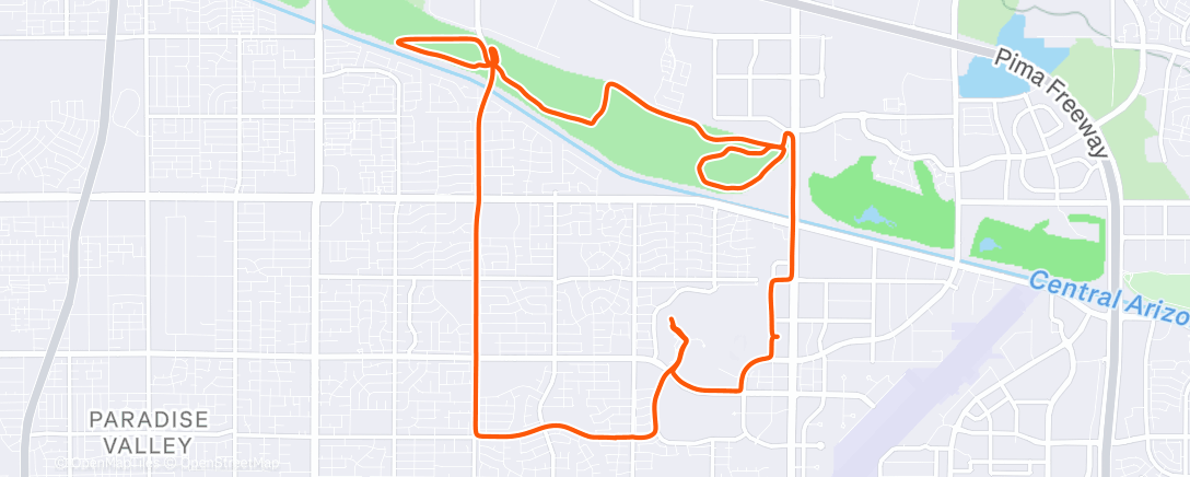 Map of the activity, Reach 11 MTB