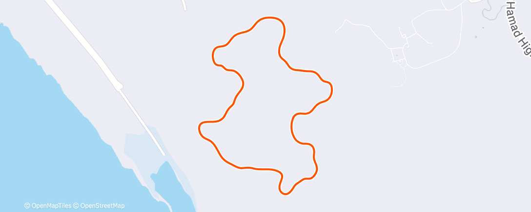 Map of the activity, MyWhoosh - Steady Climbing #1