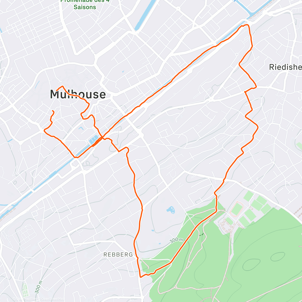Map of the activity, Mulhouse