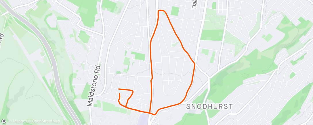 Map of the activity, Couch to 5km 😂. Shocking pace