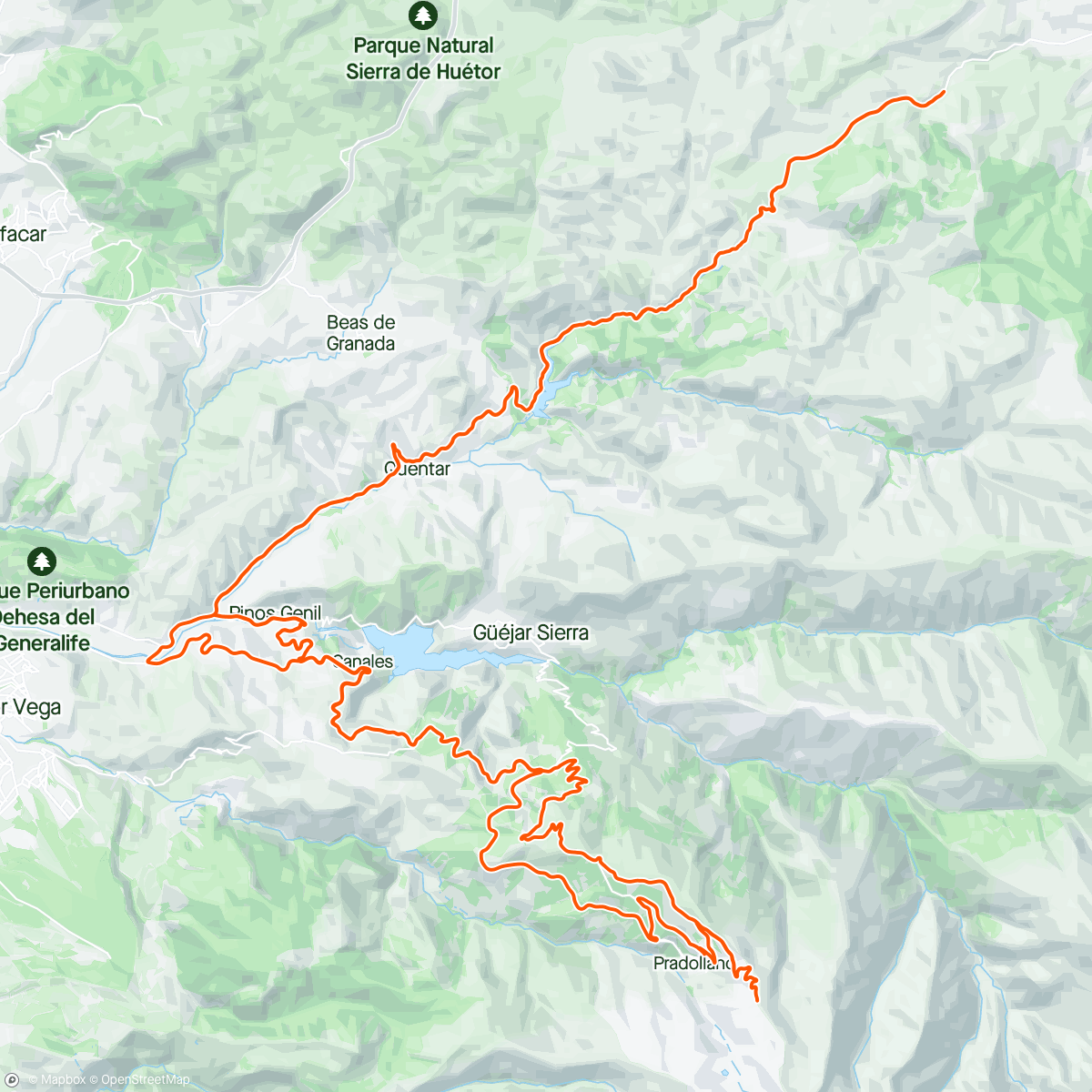 Map of the activity, Sierra Nevada #6
